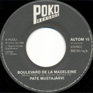 Pate Mustajärvi : Boulevard De La Madeleine