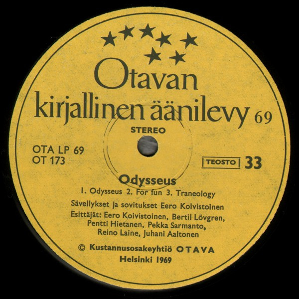 Eero Koivistoinen Kvintetti & Sekstetti : Odysseus - Levykauppa 33