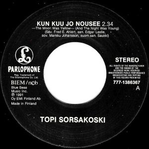 Topi Sorsakoski : Kun Kuu Jo Nousee / Cherbourgin Sateenvarjot