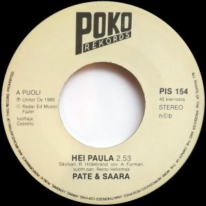 Pate & Saara : Hei Paula / Mä Lähden Stadiin