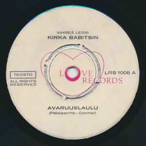 Kirka Babitsin / Otto Donner : Avaruuslaulu / Riemun Siemenet